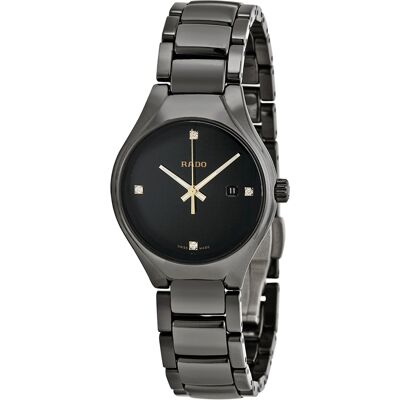 Rado Naisten kello R27059712 True Musta/Keraaminen Ø30 mm Rado Naisten kello R27059712 True Musta/Keraaminen Ø30 mm