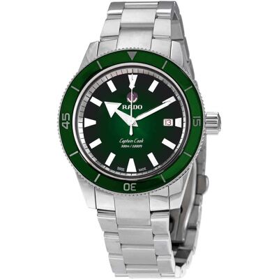 Rado Miesten kello R32105313 Captain Cook Vihreä/Teräs Ø42 mm Rado Miesten kello R32105313 Captain Cook Vihreä/Teräs Ø42 mm