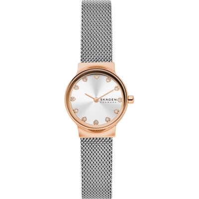 Skagen Naisten kello SKW3025 Freja Lille Hopea/Punakultasävyinen Skagen Naisten kello SKW3025 Freja Lille Hopea/Punakultasävyinen
