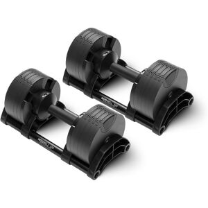 NÜO Nuobell 2-20 kg All Black (Pari), Käsipainot säädettävät NÜO Nuobell 2-20 kg All Black (Pari), Käsipainot säädettävät