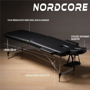 Nordcore Hierontapöytä A200, musta Nordcore Hierontapöytä A200, musta