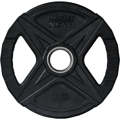 Master Fitness Nero Rubber Plate Master Fitness Nero Rubber Plate