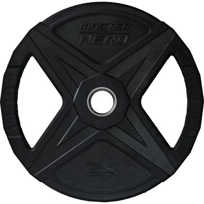 Master Fitness Nero Rubber Plate Master Fitness Nero Rubber Plate
