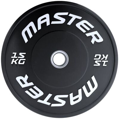 Master Fitness Painolevy Bumperplate Musta, Levypainot Bumper Master Fitness Painolevy Bumperplate Musta, Levypainot Bumper