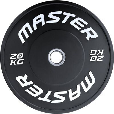 Master Fitness Painolevy Bumperplate Musta, Levypainot Bumper Master Fitness Painolevy Bumperplate Musta, Levypainot Bumper