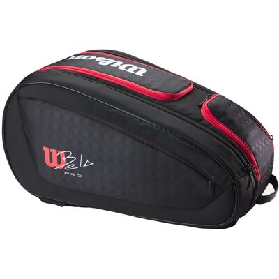 Wilson Bela V3 Padel Racket Bag Black/Red Wilson Bela V3 Padel Racket Bag Black/Red