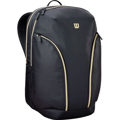 Wilson Defy V1 Padel Backpack Black/Gold, Padellaukut Wilson Defy V1 Padel Backpack Black/Gold, Padellaukut