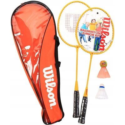 Wilson Junior Badminton Set - 2 Pelaajaa ja Kantolaukku & Sulkia Wilson Junior Badminton Set - 2 Pelaajaa ja Kantolaukku & Sulkia
