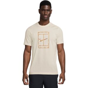 Nike Court Dri-FIT Heritage T-shirt Orewood Brown Hvid S Herre Nike Court Dri-FIT Heritage T-shirt Orewood Brown Hvid S Herre