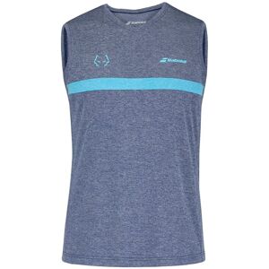 Babolat Muscle Tank Juan Lebron Estate Blue Heather Grå,Blå L Herre Babolat Muscle Tank Juan Lebron Estate Blue Heather Grå,Blå L Herre