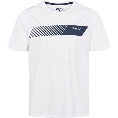 ZERV Zenzar T-shirt White Hvid S Herre ZERV Zenzar T-shirt White Hvid S Herre