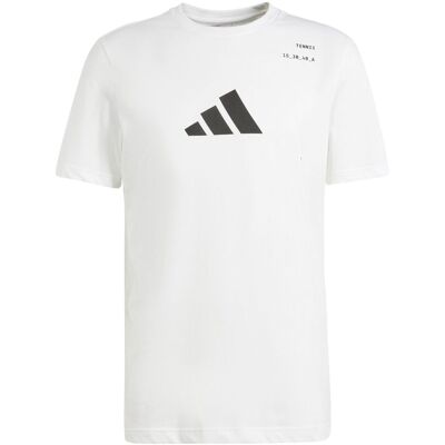 Adidas Tennis Graphic T-shirt White Hvid S Herre Adidas Tennis Graphic T-shirt White Hvid S Herre