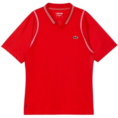 Lacoste Tennis x Daniil Medvedev Polo Shirt Red Rød L Herre Lacoste Tennis x Daniil Medvedev Polo Shirt Red Rød L Herre