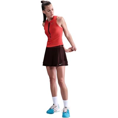 Nike Court Slam Dri-FIT High-Waisted Tennis Skirt Burgundy Crush Rød L Dame Nike Court Slam Dri-FIT High-Waisted Tennis Skirt Burgundy Crush Rød L Dame