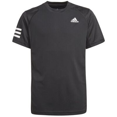Adidas Boys Club 3-Stribe T-shirt Black Sort 13-14 år Junior Adidas Boys Club 3-Stribe T-shirt Black Sort 13-14 år Junior