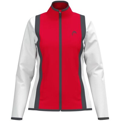Head Club 25 Jacket Women Red/White Hvid,Rød M Dame Head Club 25 Jacket Women Red/White Hvid,Rød M Dame