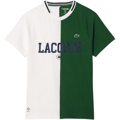 Lacoste x Daniil Medvedev Ultra-Dry Tennis T-shirt White/Green Hvid,Grøn S Herre Lacoste x Daniil Medvedev Ultra-Dry Tennis T-shirt White/Green Hvid,Grøn S Herre