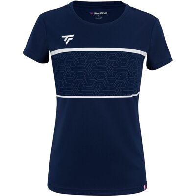 Tecnifibre Team Girls Tech T-shirt Marine Mørkeblå (Navy) 6-8 år Junior Tecnifibre Team Girls Tech T-shirt Marine Mørkeblå (Navy) 6-8 år Junior
