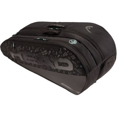 Head Tour Racquet Bag L Neon 2025 Sort,Blå Head Tour Racquet Bag L Neon 2025 Sort,Blå
