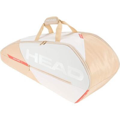 Head Tour Racquet Bag M Charcoal/Cordoury White Hvid,Beige Head Tour Racquet Bag M Charcoal/Cordoury White Hvid,Beige