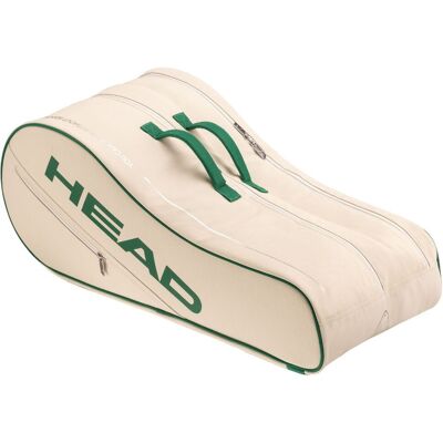 Head Arthur Ashe Racquet Bag L White/Green Hvid,Grøn Head Arthur Ashe Racquet Bag L White/Green Hvid,Grøn