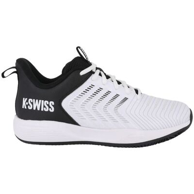 K-Swiss Ultrashot Light Clay White/Black Hvid Herre K-Swiss Ultrashot Light Clay White/Black Hvid Herre