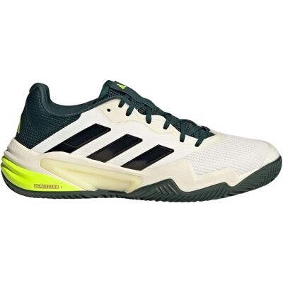 Adidas Barricade 13 Clay Off White/Core Black/Aurora Ivy Hvid,Sort Herre Adidas Barricade 13 Clay Off White/Core Black/Aurora Ivy Hvid,Sort Herre