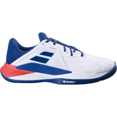 Babolat Propulse Fury 3 White/Estate Blue Hvid,Blå Herre Babolat Propulse Fury 3 White/Estate Blue Hvid,Blå Herre