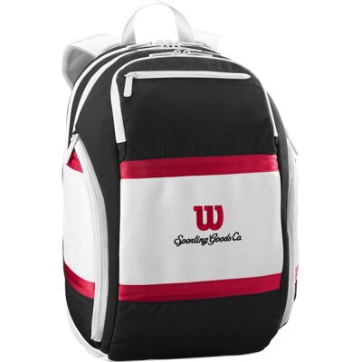 Wilson Courage Collection Backpack Black/White/Red Sort,Hvid Wilson Courage Collection Backpack Black/White/Red Sort,Hvid