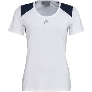 Head Club Tech T-shirt Women White/Dress Blue Hvid L Dame Head Club Tech T-shirt Women White/Dress Blue Hvid L Dame