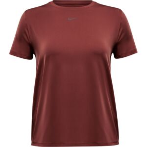 Nike One Classic Dri-FIT Women T-shirt Red Sepia Brun M Dame Nike One Classic Dri-FIT Women T-shirt Red Sepia Brun M Dame