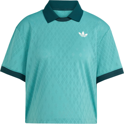 Adidas Pro Climacool Polo Women Powder Teal Grøn XL Dame Adidas Pro Climacool Polo Women Powder Teal Grøn XL Dame