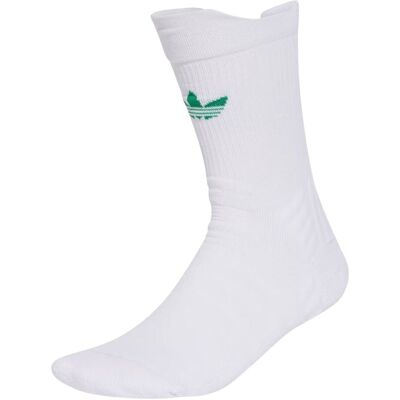 Adidas Originals Crew Socks 1-Pack White/Green Hvid,Grøn Unisex Adidas Originals Crew Socks 1-Pack White/Green Hvid,Grøn Unisex
