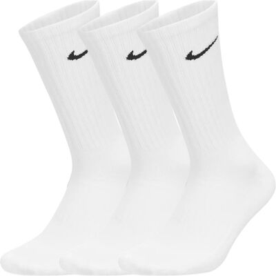 Nike Cushioned Training Crew Socks 3-Pack White Hvid Unisex Nike Cushioned Training Crew Socks 3-Pack White Hvid Unisex