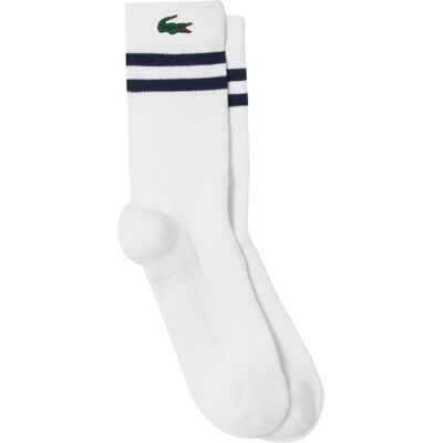 Lacoste Sport Socks White/Navy Hvid Unisex Lacoste Sport Socks White/Navy Hvid Unisex