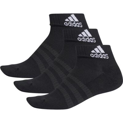 Adidas Cush Ankle Socks 3-pack Black Sort Unisex Adidas Cush Ankle Socks 3-pack Black Sort Unisex