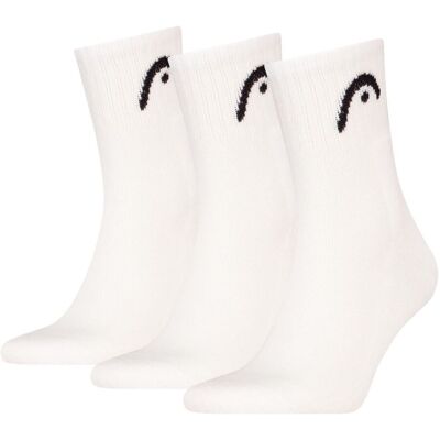 Head Training All Sports Short Socks 3-Pack White Hvid Unisex Head Training All Sports Short Socks 3-Pack White Hvid Unisex