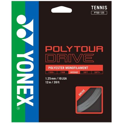 Yonex Polytour Drive 125 Silver 12M Sølv Yonex Polytour Drive 125 Silver 12M Sølv