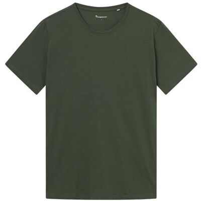 KnowledgeCotton Apparel Tee With Flaglabel Forrest Night - M M KnowledgeCotton Apparel Tee With Flaglabel Forrest Night - M M