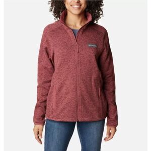 Columbia W Sweater Weather Full Zip Beetroot Heather - XS XS Columbia W Sweater Weather Full Zip Beetroot Heather - XS XS