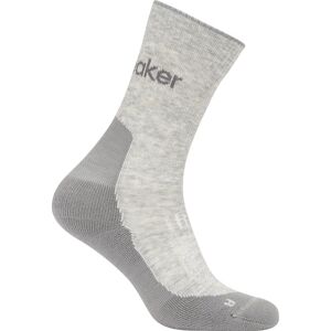 Icebreaker Women Merino Hike+ Light Crew Blizzard Hthr/Alloy - S S Icebreaker Women Merino Hike+ Light Crew Blizzard Hthr/Alloy - S S