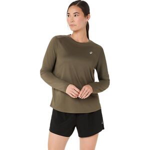 Asics Core Ls Top Dark Olive - S S Asics Core Ls Top Dark Olive - S S