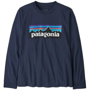 Patagonia K's L/S P-6 Logo T-Shirt New Navy - S S Patagonia K's L/S P-6 Logo T-Shirt New Navy - S S