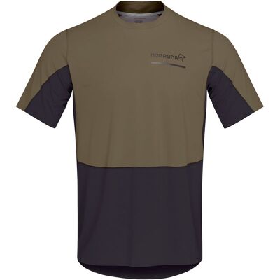 Norrøna Senja Equaliser Lightweight T-Shirt M's Olive Night - L L Norrøna Senja Equaliser Lightweight T-Shirt M's Olive Night - L L