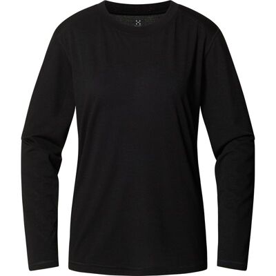 Haglöfs Kaise Wool LS Naisten T-paita True Black - M M Haglöfs Kaise Wool LS Naisten T-paita True Black - M M