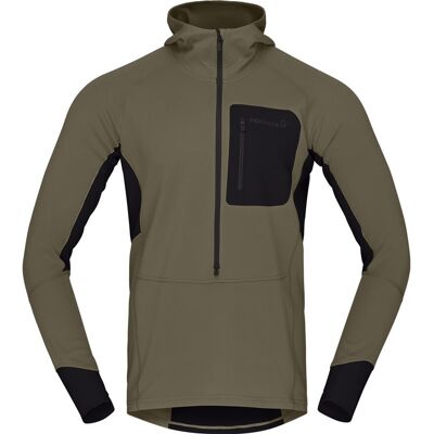 Norrøna Senja Warm1 Hood M's Olive Night - L L Norrøna Senja Warm1 Hood M's Olive Night - L L