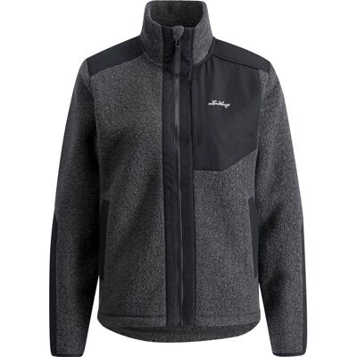 Lundhags Saruk Wool Pile MidFull Zip W Charcoal - XS XS Lundhags Saruk Wool Pile MidFull Zip W Charcoal - XS XS