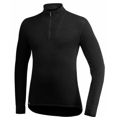 Woolpower Zip Turtleneck 400 Black - L L Woolpower Zip Turtleneck 400 Black - L L
