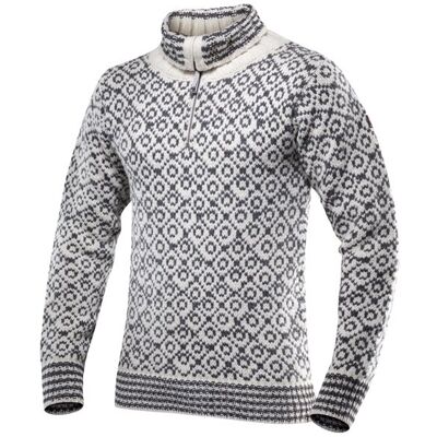 Devold Svalbard Sweater Zip Neck - L L Devold Svalbard Sweater Zip Neck - L L