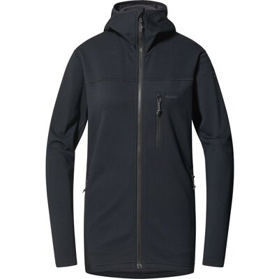 Haglöfs Rosson Mid Hood Women True Black - XS XS Haglöfs Rosson Mid Hood Women True Black - XS XS